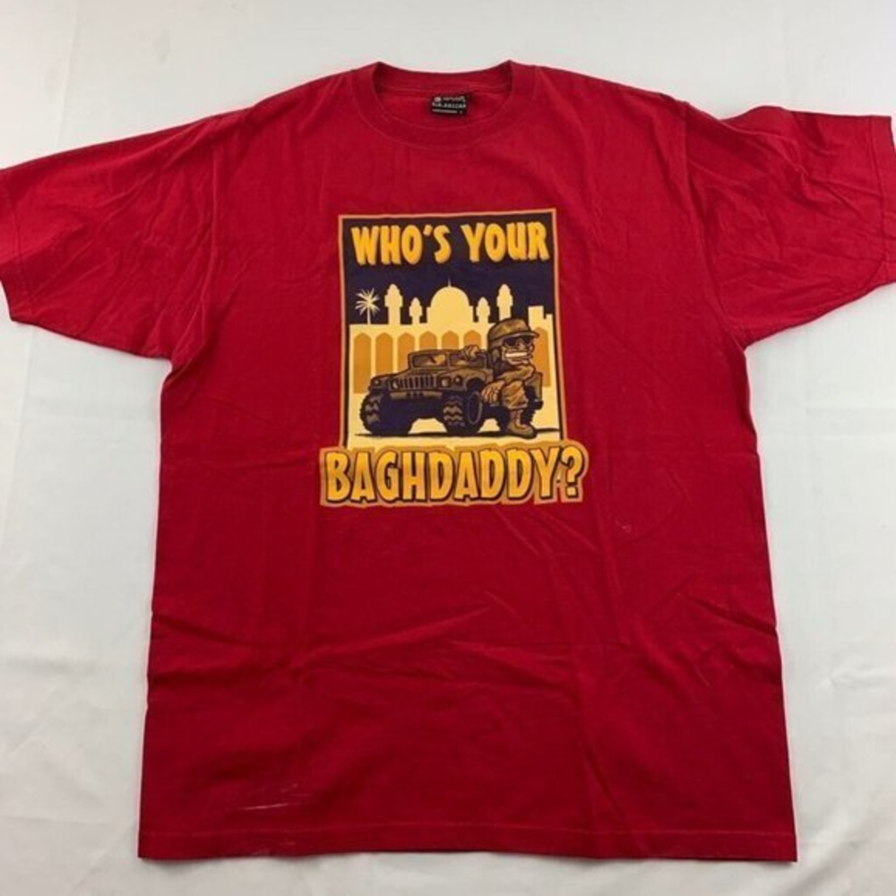 Gear For Sports Whos Your BaghDaddy‎ Men's Size L Graphic T-Shirt Iraq